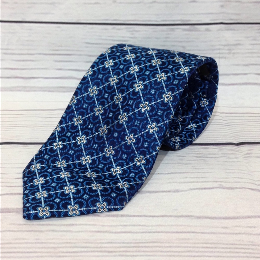 Countess Mara Necktie Silk Blue Print